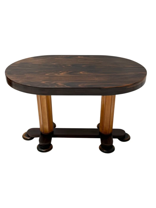 Art Deco Oval Center Table by Gebroeders Reens, 1930s